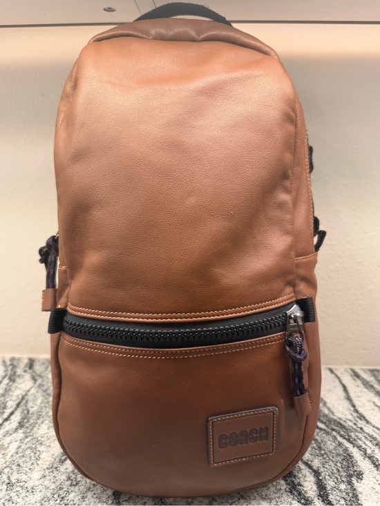 Coach Other - Coach Pacer Leather Backpack Saddle Brown 78830